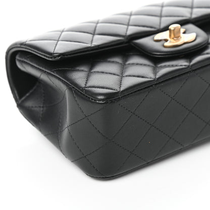 Chanel Lambskin Quilted Mini Top Handle Rectangular Flap Black 8 of 9
