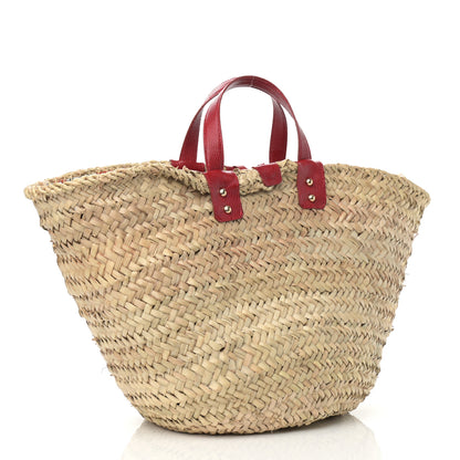 Dolce & Gabbana Woven Raffia Lizard Kendra Logo Tote Red Multicolor 3 of 10