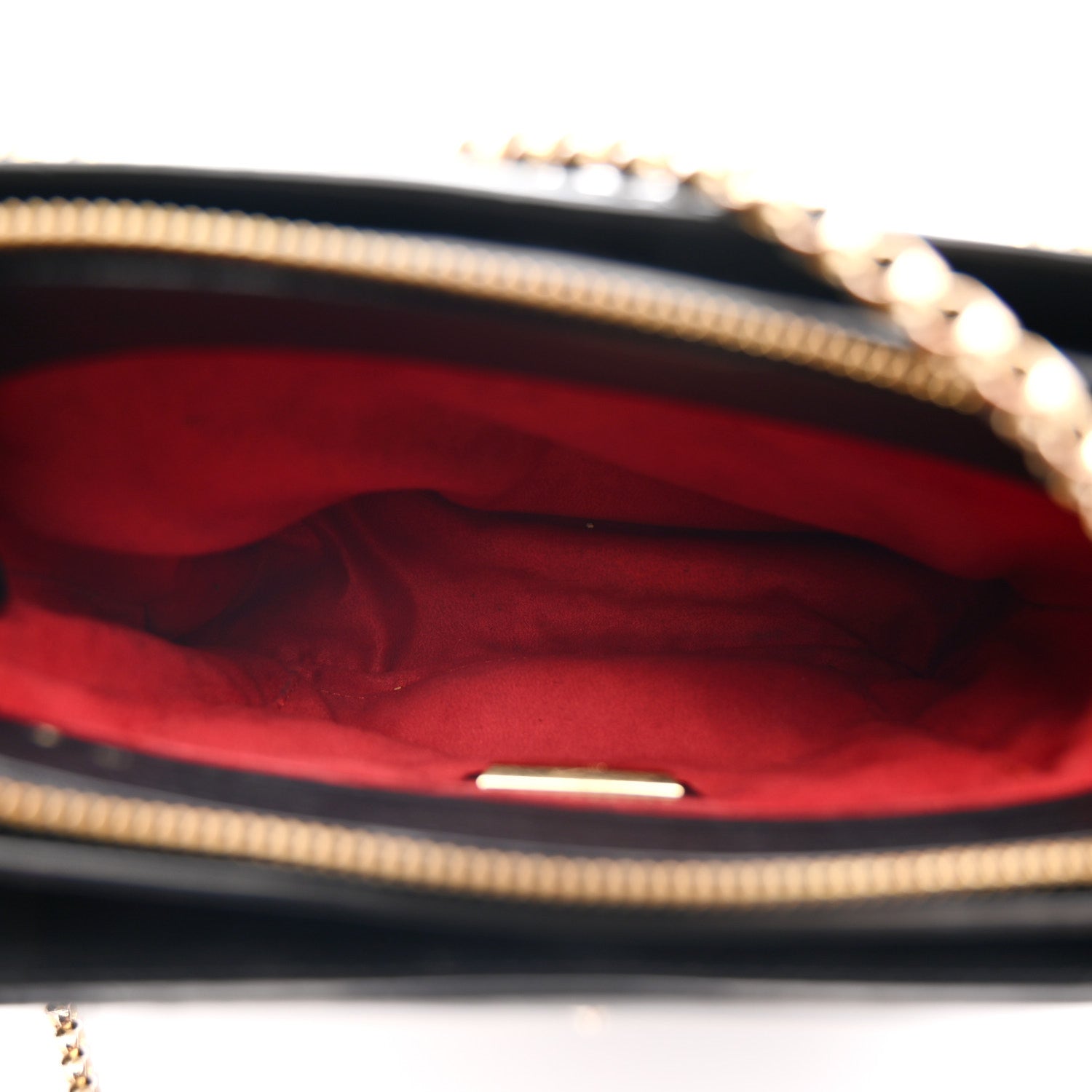 Christian Louboutin Calfskin Spikes Loubinthesky Large Triloubi Shoulder Bag Black 6 of 18
