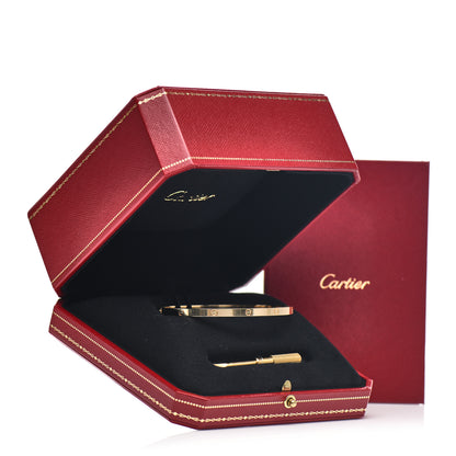 Cartier 18K Yellow Gold Small LOVE Bracelet 19 4 of 4