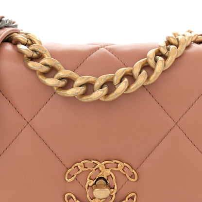 Chanel Lambskin Quilted Medium Chanel 19 Flap Brown 8 of 10