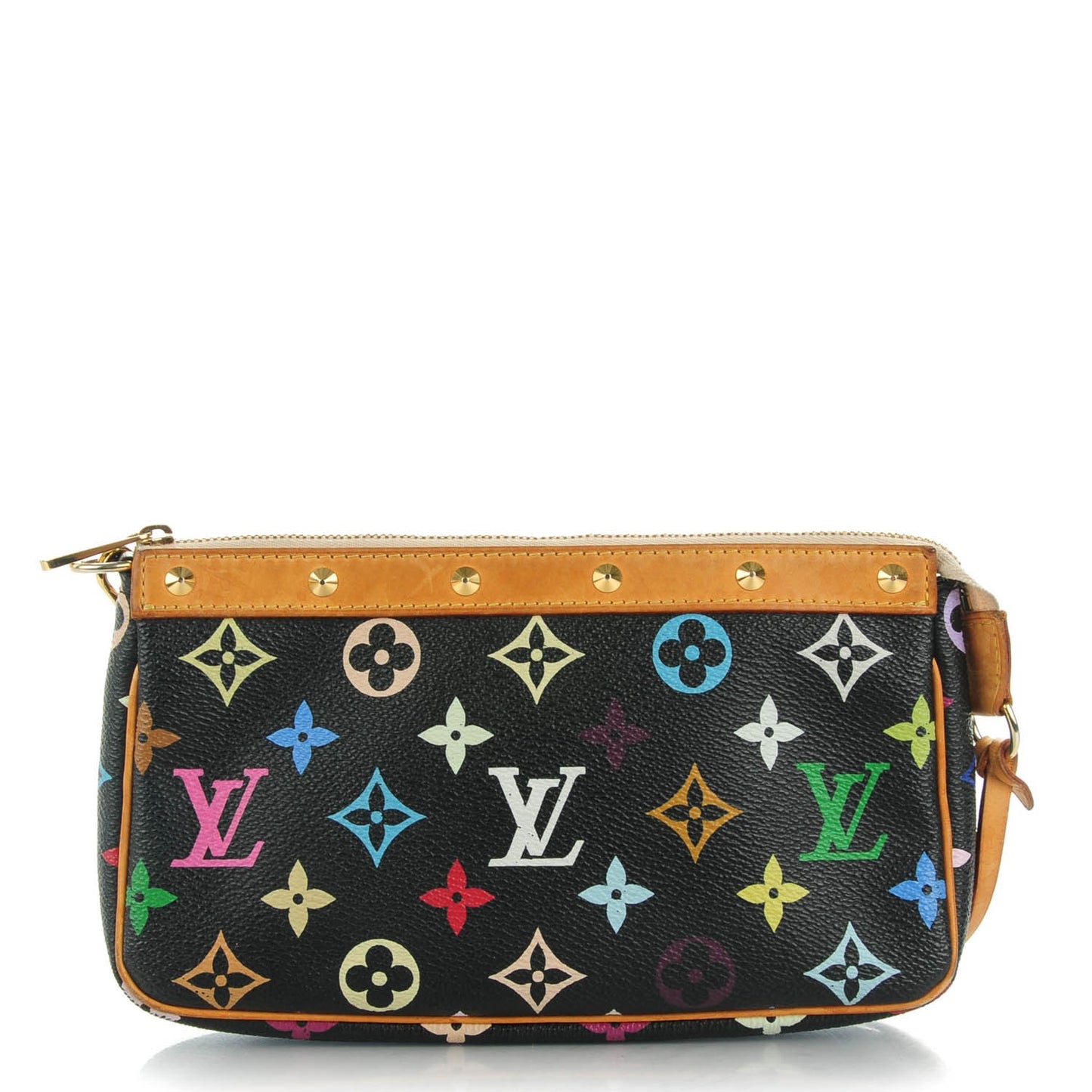 Monogram Multicolor Pochette Accessories Black