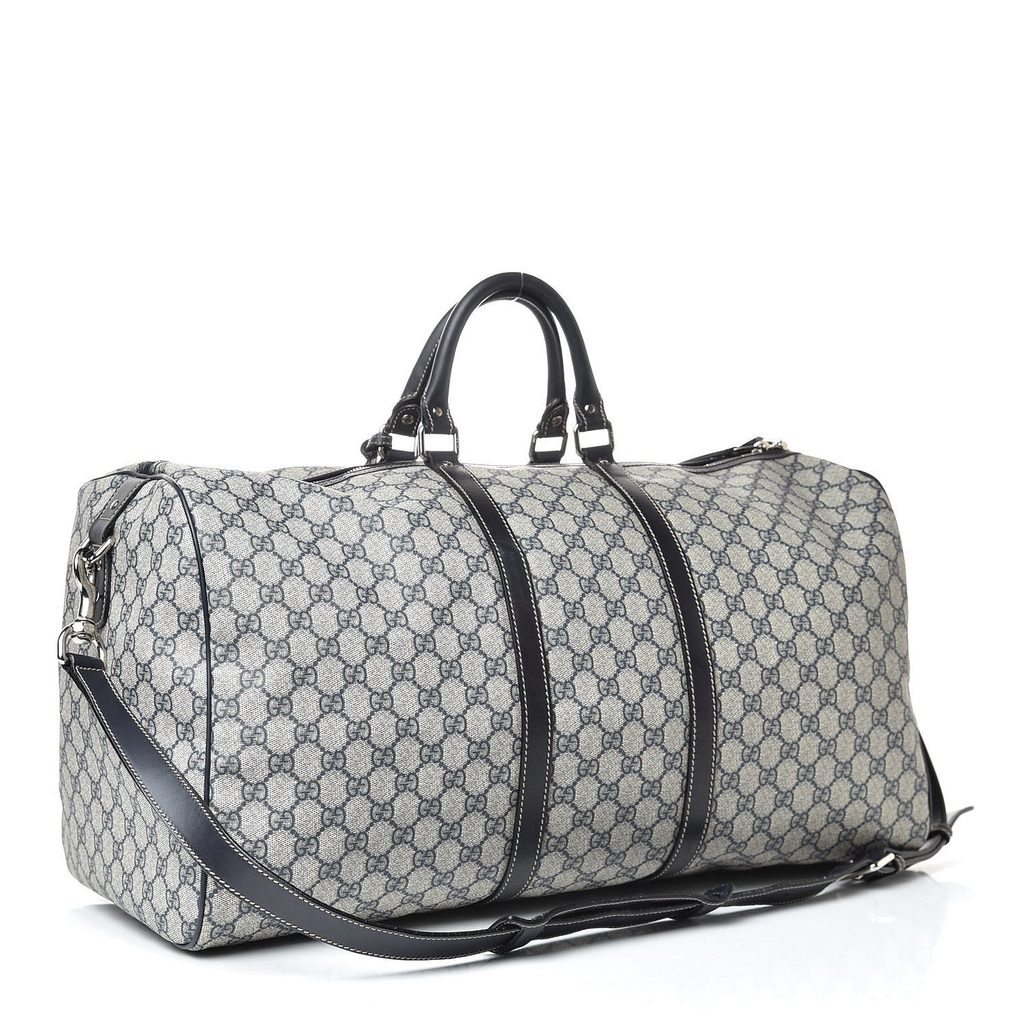 GG Plus Monogram Large Carry On Duffle Bag Navy