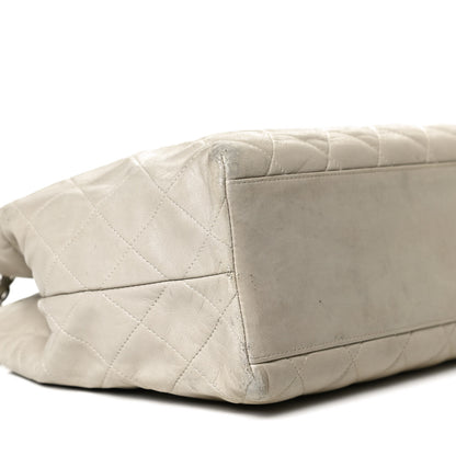 Chanel Lambskin Quilted CC Tote Grey 8 of 10