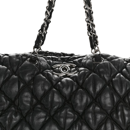 Chanel Calfskin Bubble Quilt Bowler Black 8 of 14