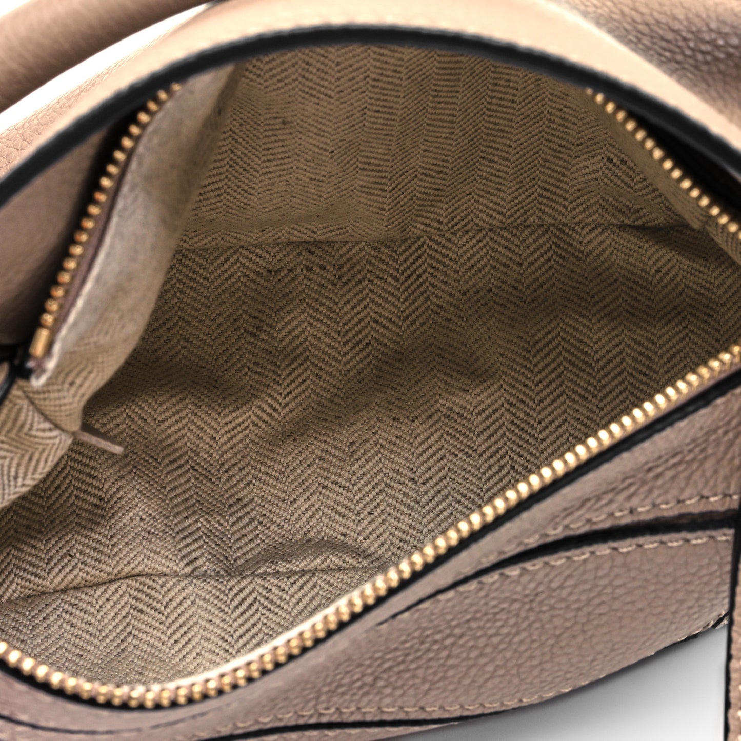 Grained Calfskin Mini Puzzle Bag Mink