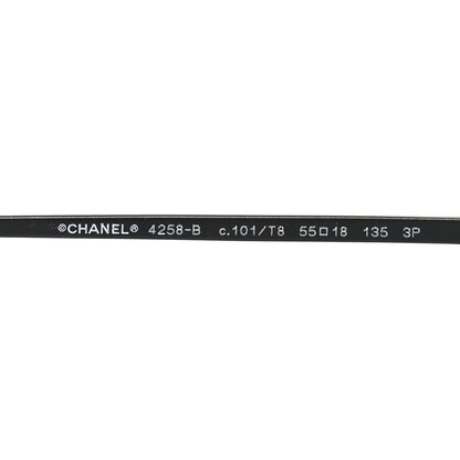 Chanel Metal Crystal Polarized Sunglasses 4258-B Black 7 of 8