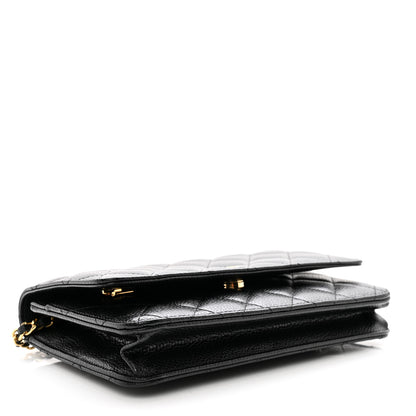 Chanel Caviar Quilted Wallet on Chain WOC Black 4 of 11