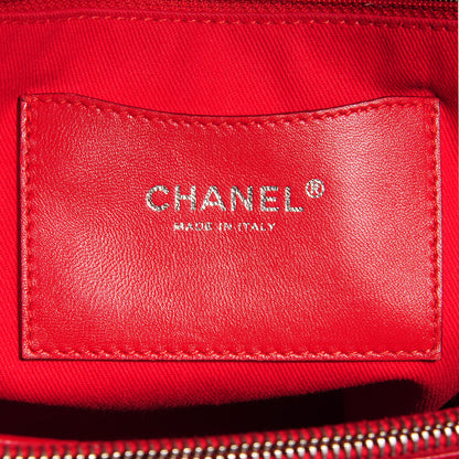 Chanel Patent Quilted Large Shopping Tote Red 6 of 8