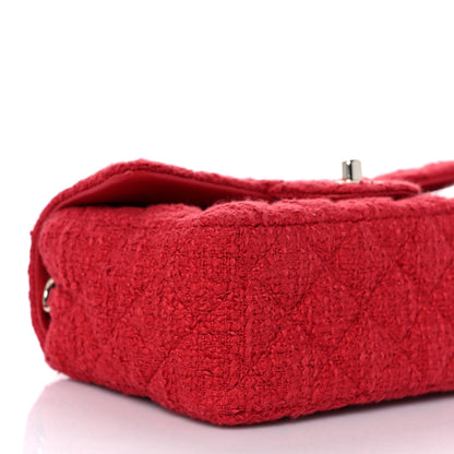 Chanel Tweed Quilted Mini Rectangular Flap Red 8 of 10