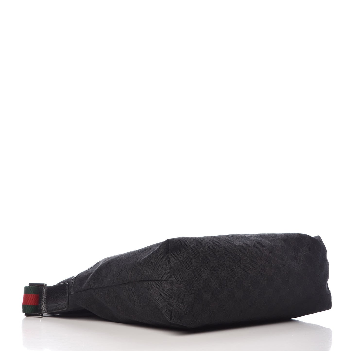 Monogram Web Medium Flat Messenger Bag Black