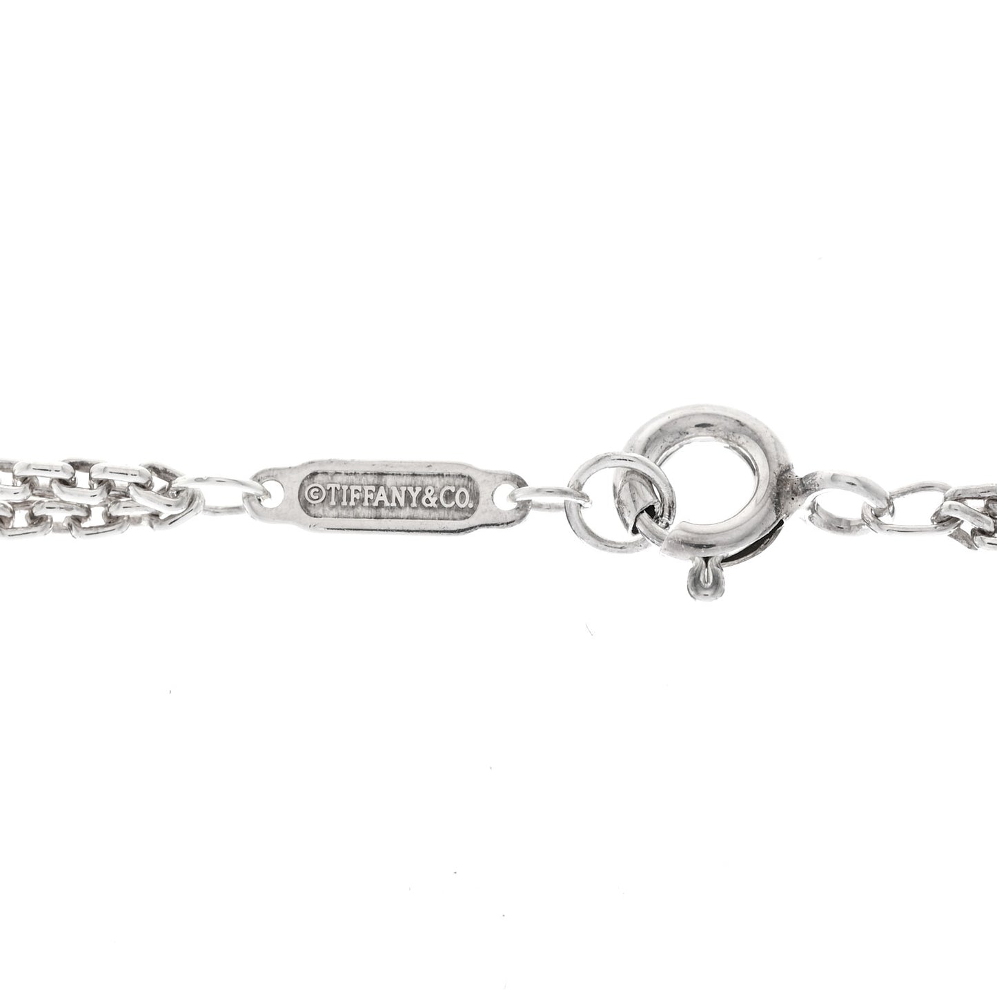 Sterling Silver Double HardWear Link Pendant Necklace
