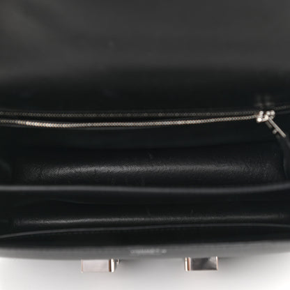 Hermes Grained Monsieur Lizard Constance 24 Black Ombre 5 of 12
