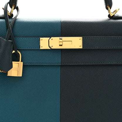 Hermes Epsom Casaque Kelly Sellier 28 Vert Cypress Vert Bosphore 8 of 11
