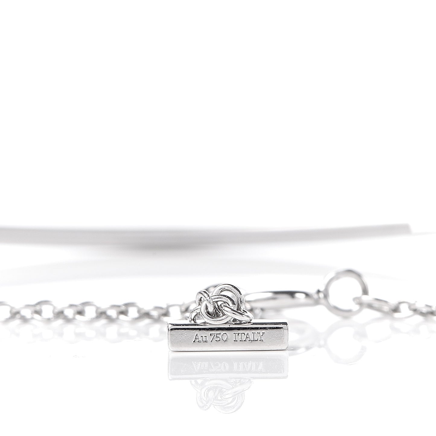 18K White Gold T Smile Bracelet