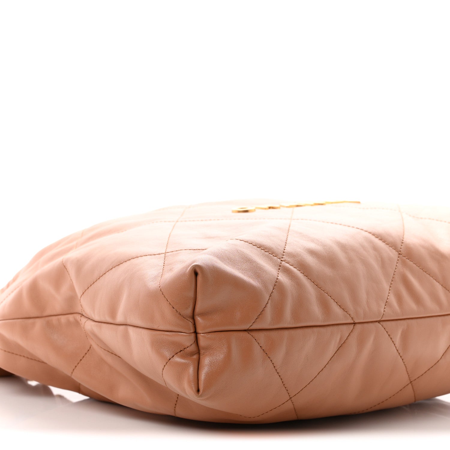 Chanel Shiny Calfskin Quilted Chanel 22 Camel 9 of 10