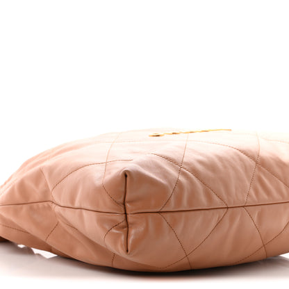Chanel Shiny Calfskin Quilted Chanel 22 Camel 9 of 10