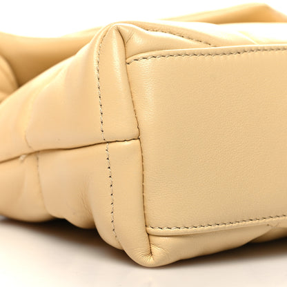 Saint Laurent Lambskin Quilted Toy Loulou Puffer Monogram Chain Satchel Jaune Pale 9 of 10