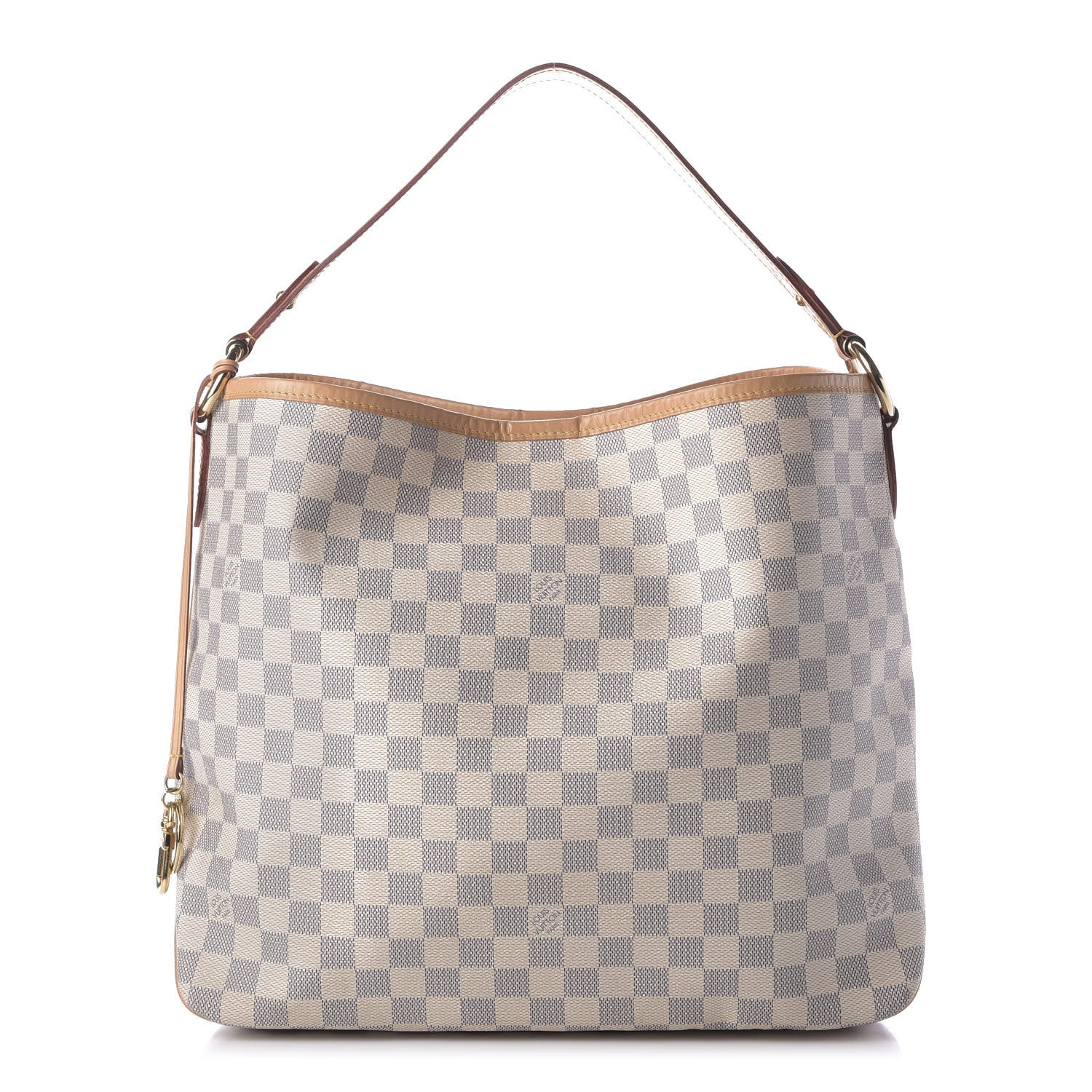 Louis Vuitton Damier Azur Delightful MM Rose Ballerine 1 of 10