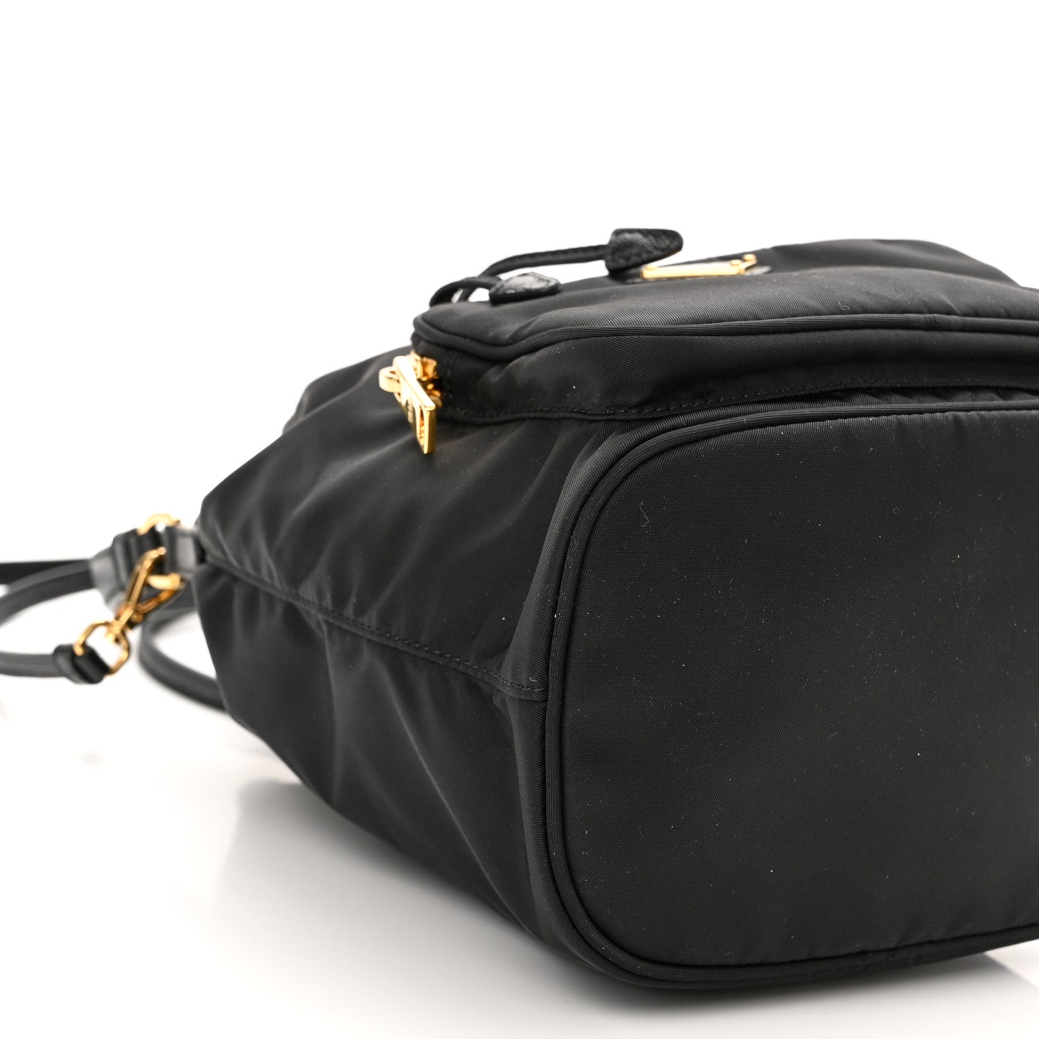 Prada Re-Nylon Duet Drawstring Shoulder Bag Black 8 of 9