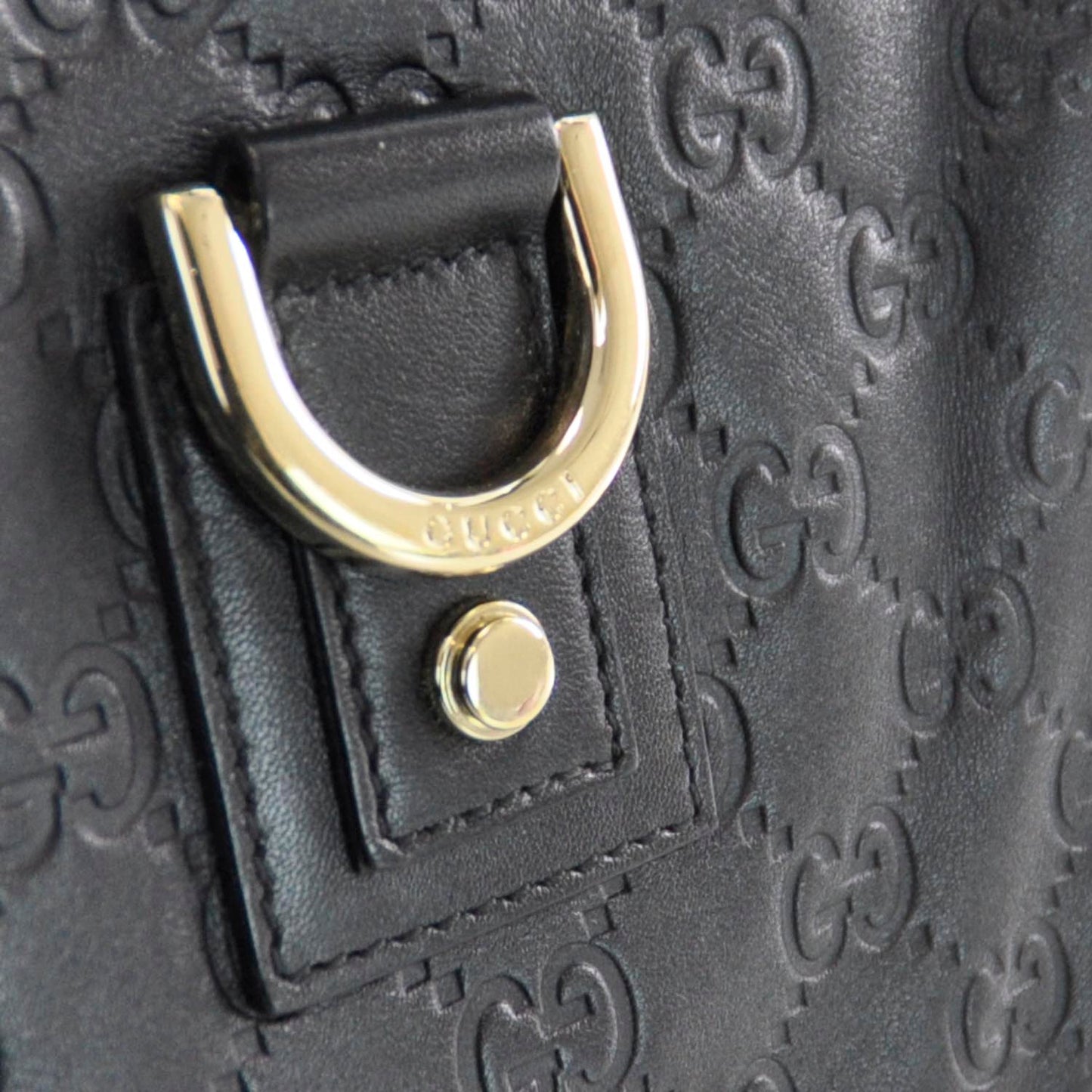 Guccissima Small Abbey Hobo Black