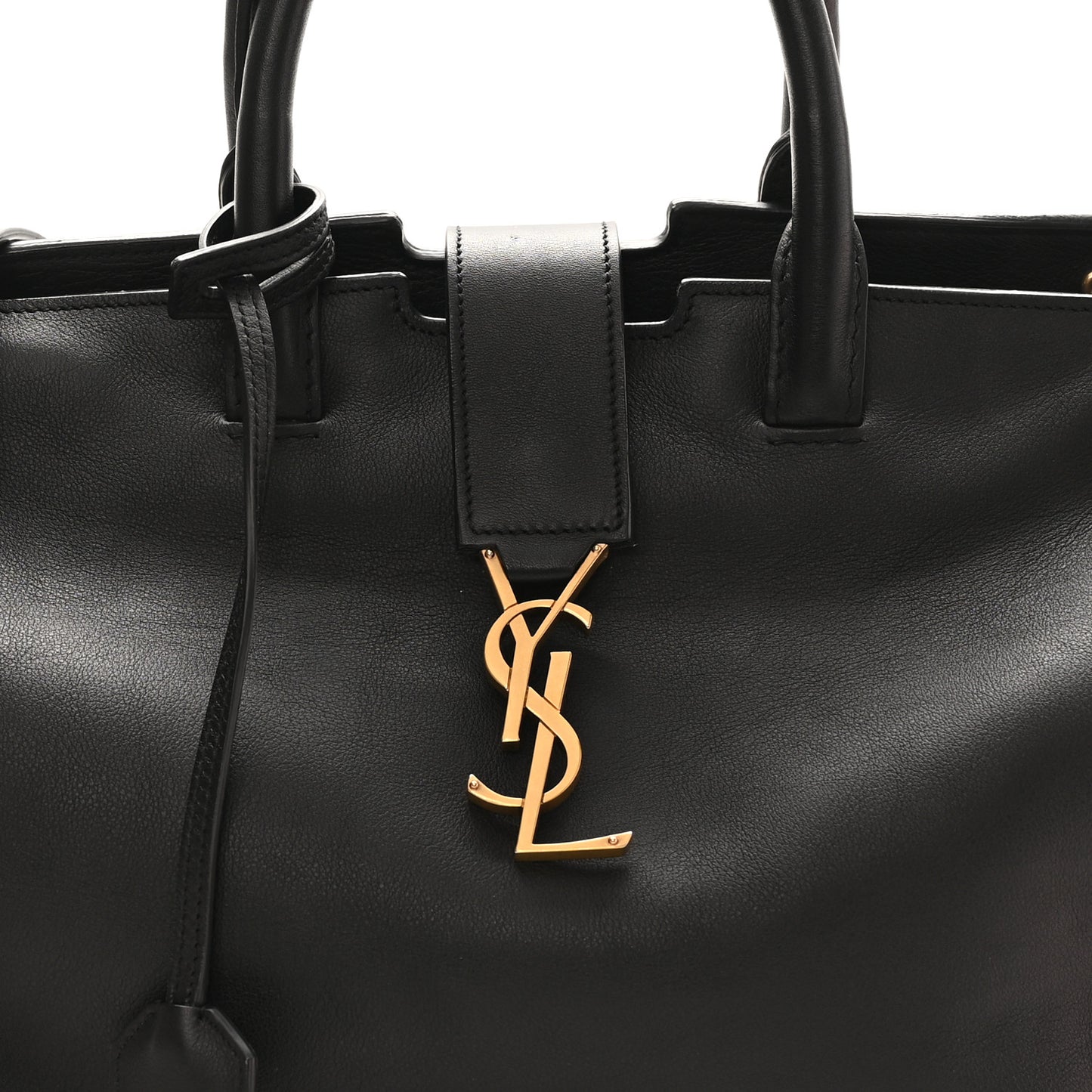 Calfskin Suede Small Monogram Downtown Cabas Black