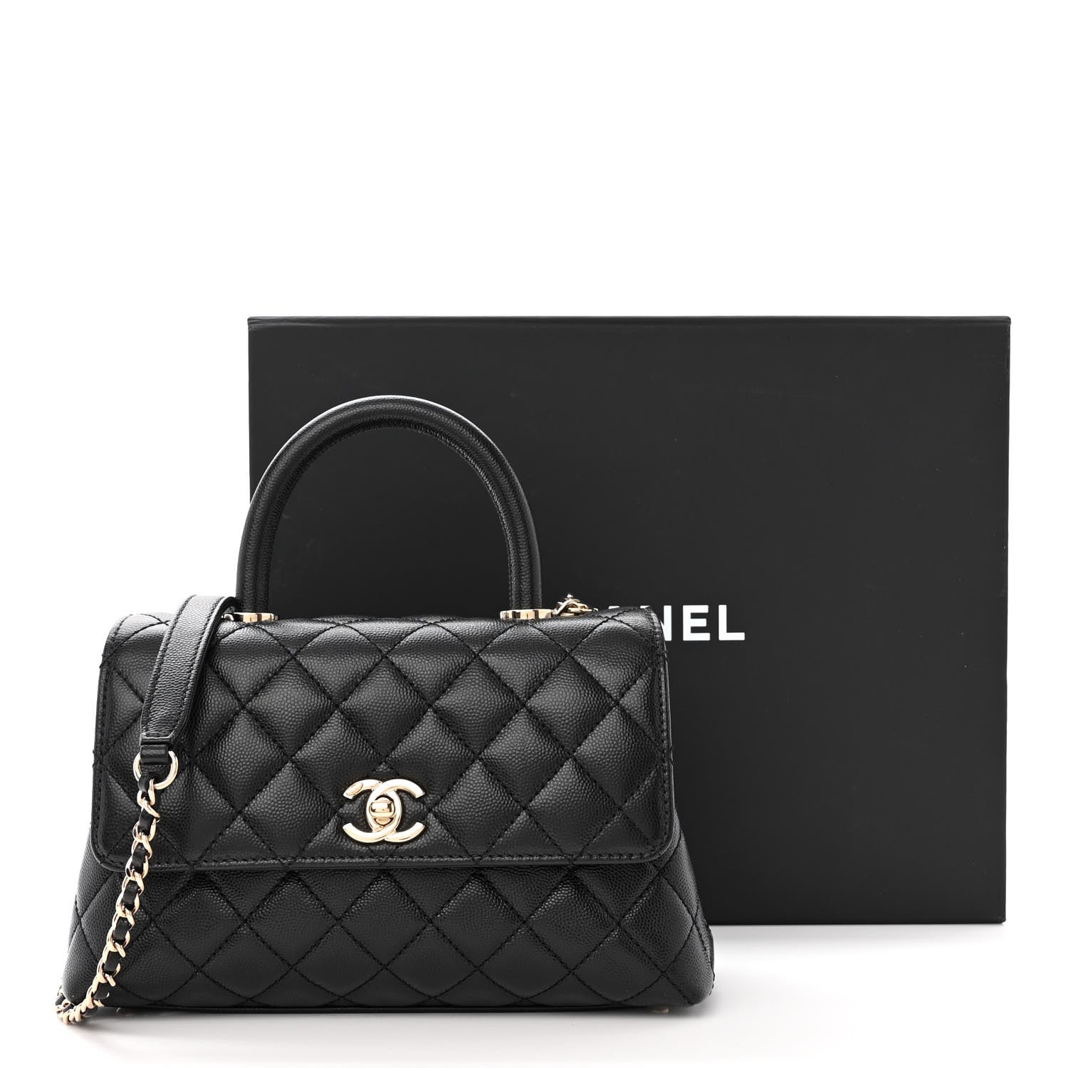 Chanel Caviar Quilted Mini Coco Handle Flap Black 11 of 11