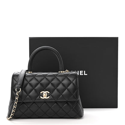 Chanel Caviar Quilted Mini Coco Handle Flap Black 11 of 11