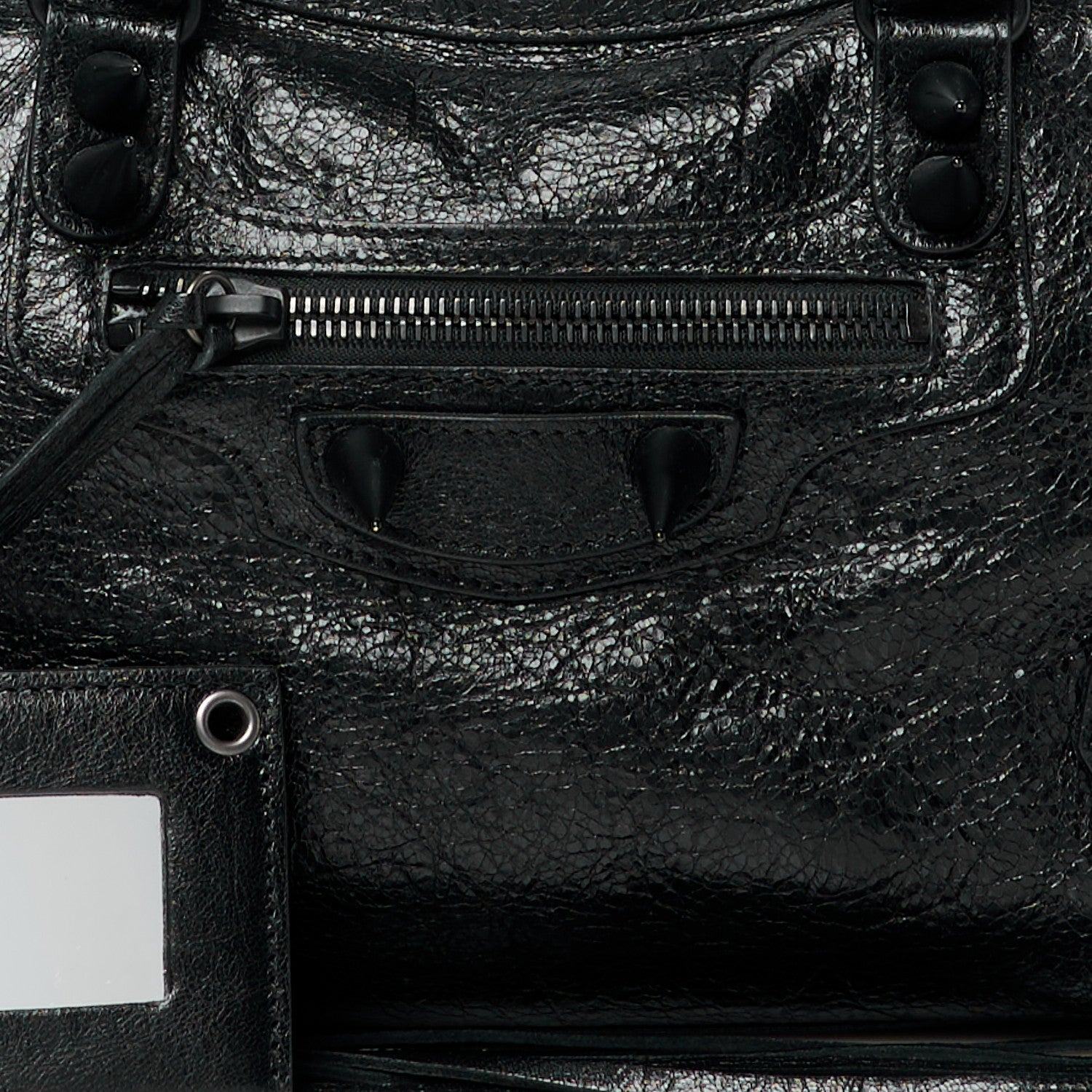 Balenciaga Agneau Spikes Black Hardware S City Black 9 of 11