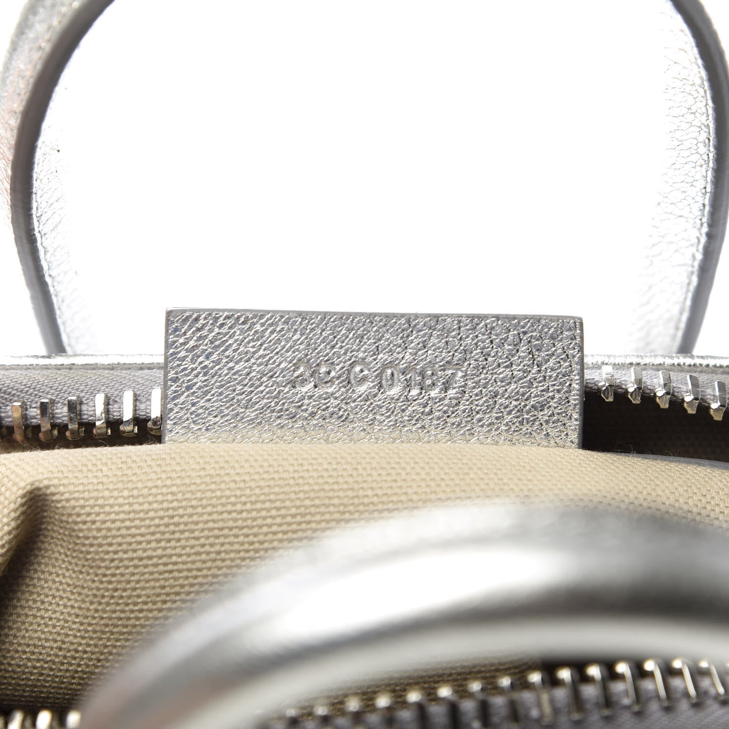 Givenchy Metallic Sugar Goatskin Mini Antigona Silver 6 of 10