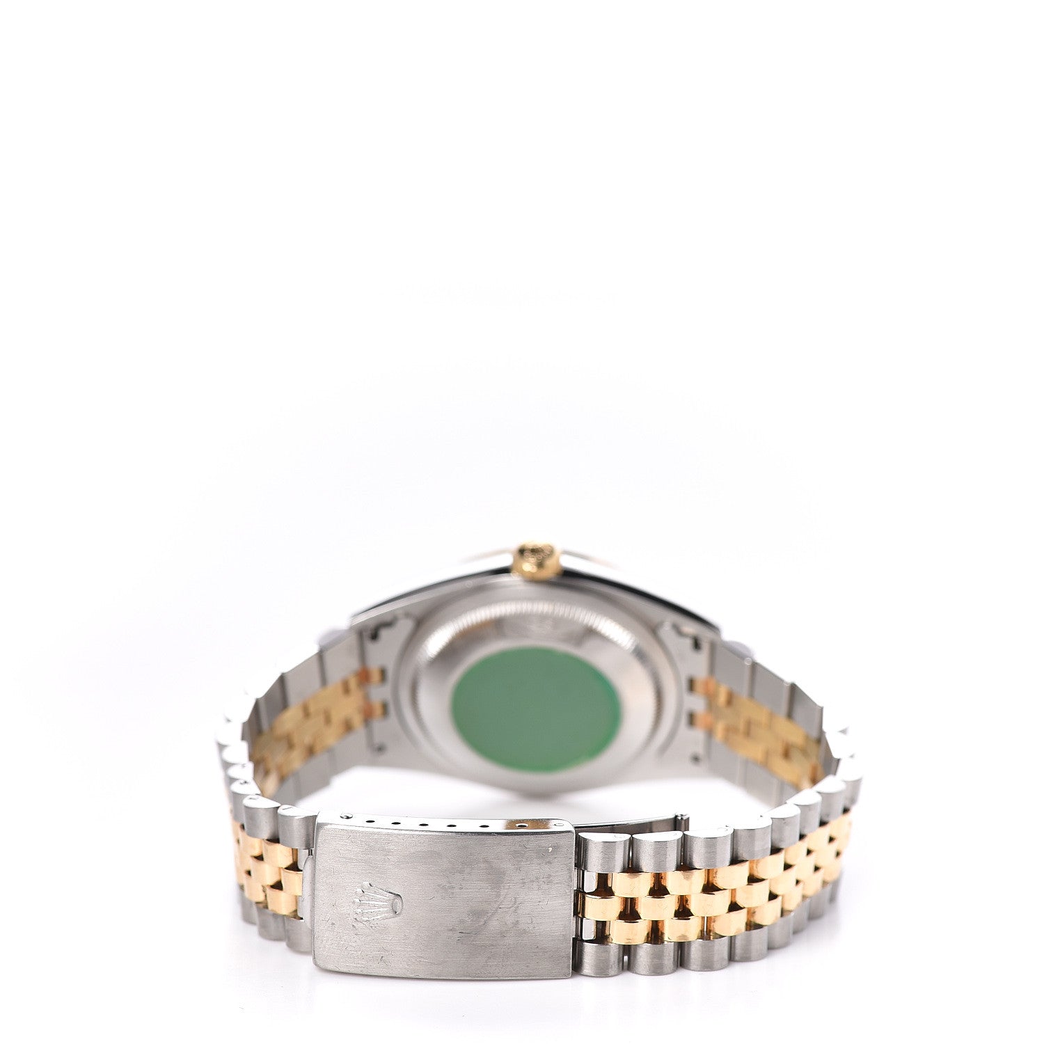 Rolex Stainless Steel 18K Yellow Gold 36mm Oyster Perpetual Datejust Watch Black 16233 4 of 7