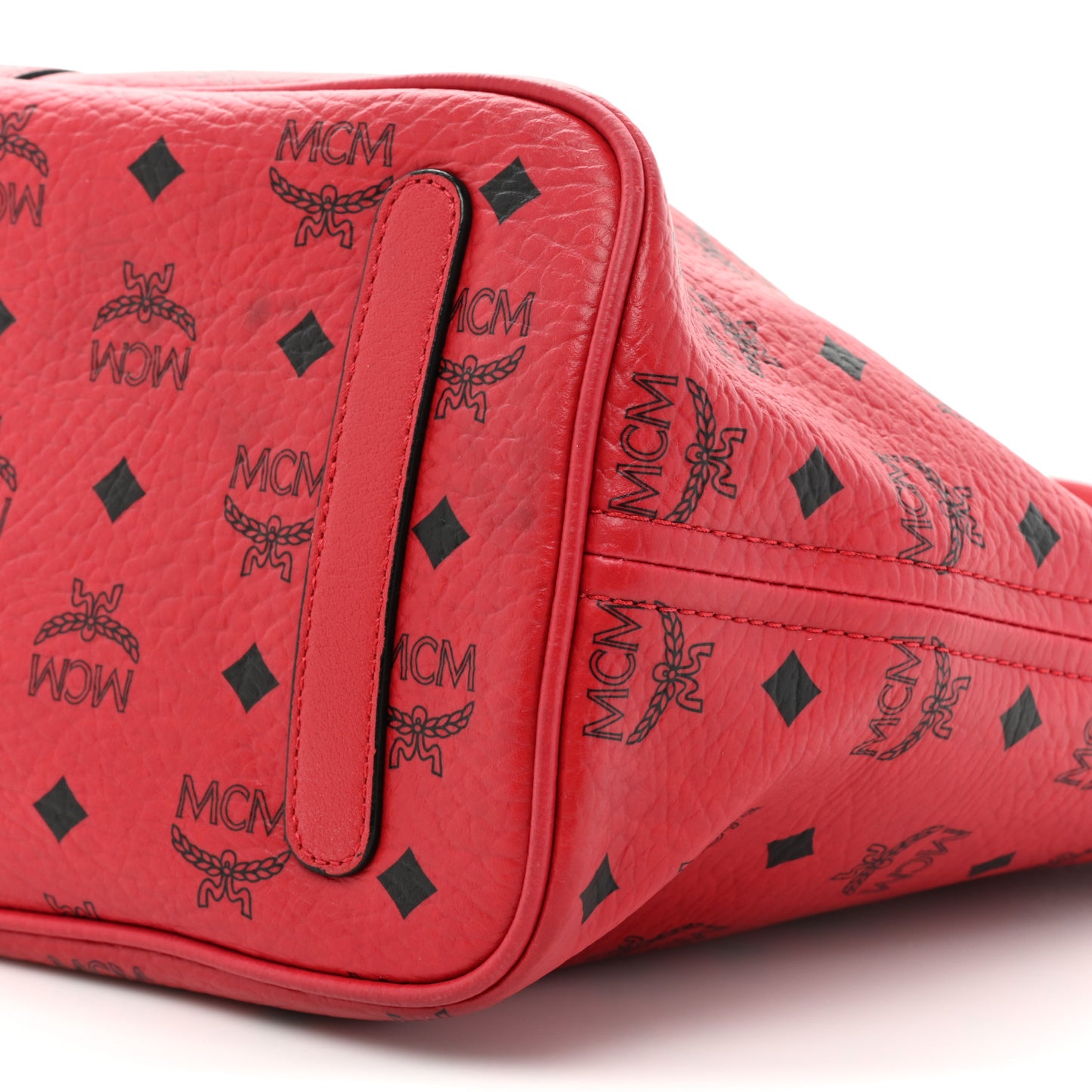 Visetos Medium Liz Reversible Shopper Tote Ruby Red