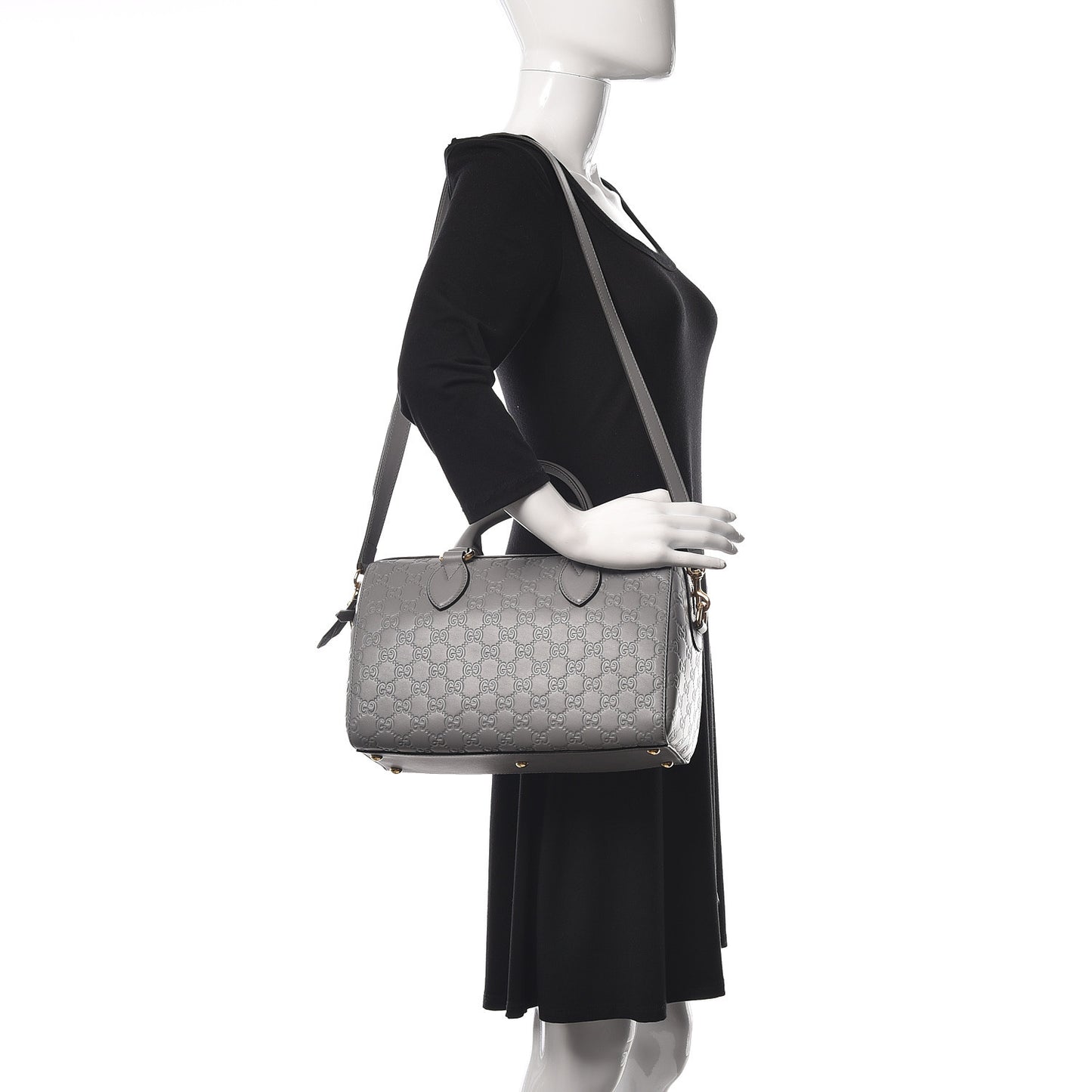 Guccissima Signature Boston Deep Grey