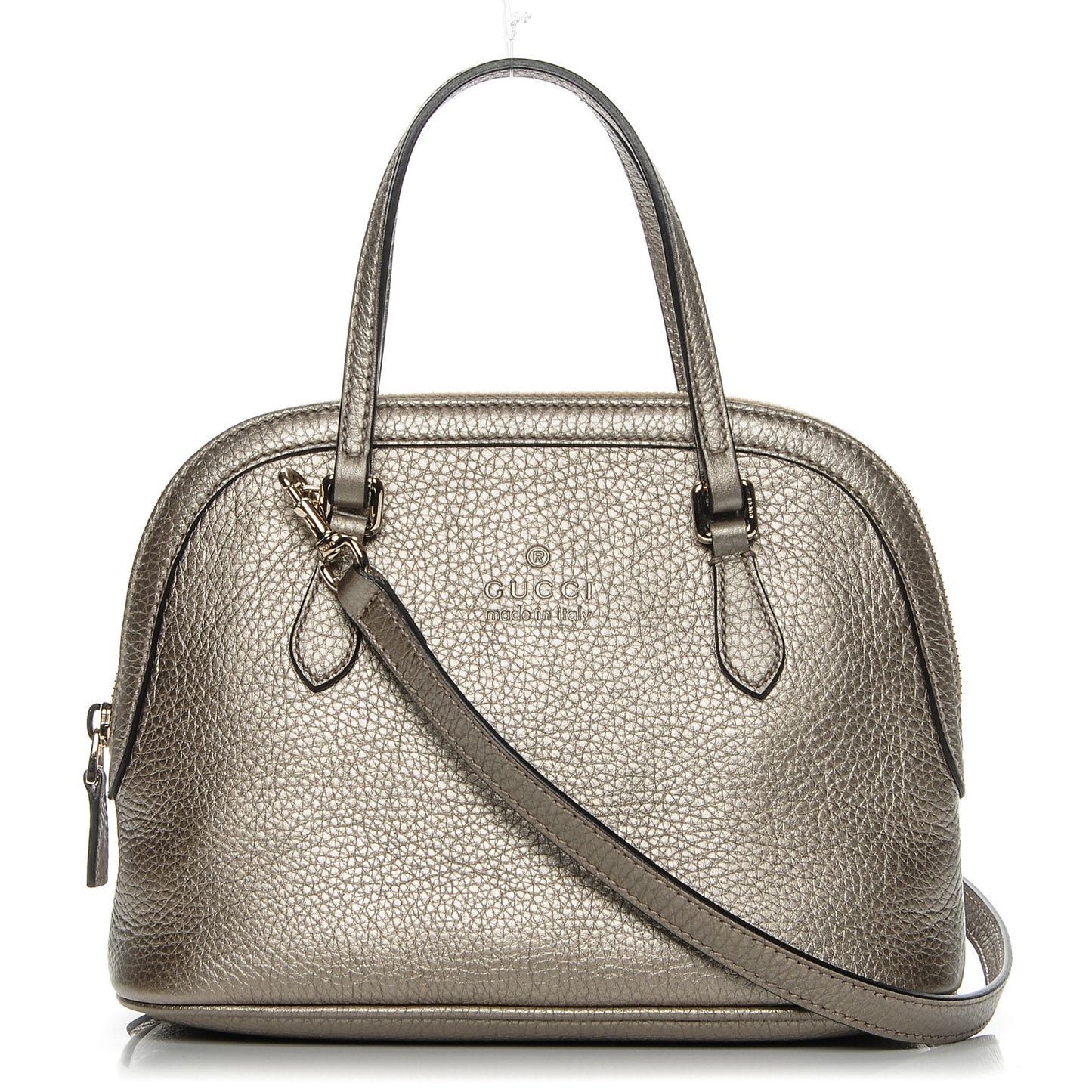 Calfskin Mini Dome Bag Pewter