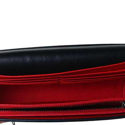 Christian Louboutin Calfskin Spikes Paloma Clutch Black 5 of 8