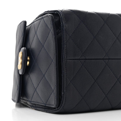 Chanel Caviar Quilted Small Chanel 25 Handbag Dark Navy 9 of 10