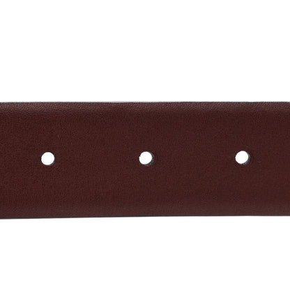 Chanel Calfskin CC Reversible Belt 70 28 Black Burgundy 4 of 6