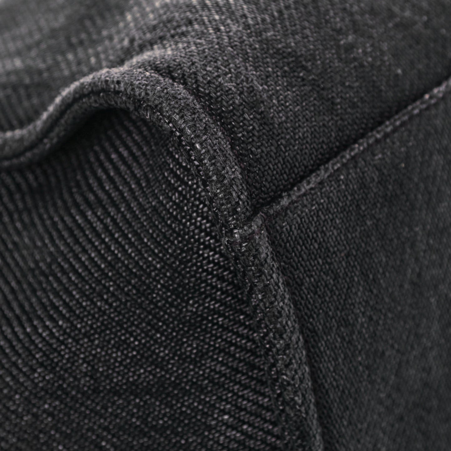 Canvas Large Deauville Tote Black White