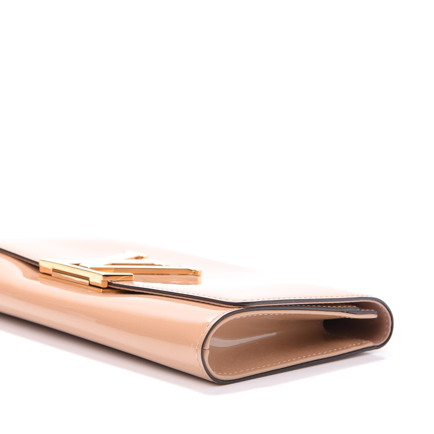 Louis Vuitton Patent Louise Clutch Nude 10 of 12
