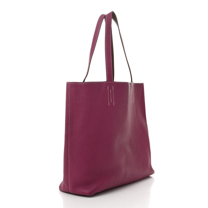 Hermes Taurillon Clemence Double Sens 36 Reversible Tote Marron Tosca 4 of 18