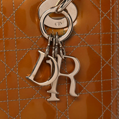 Christian Dior Metallic Patent Cannage Medium Lady Dior Yellow 13 of 20