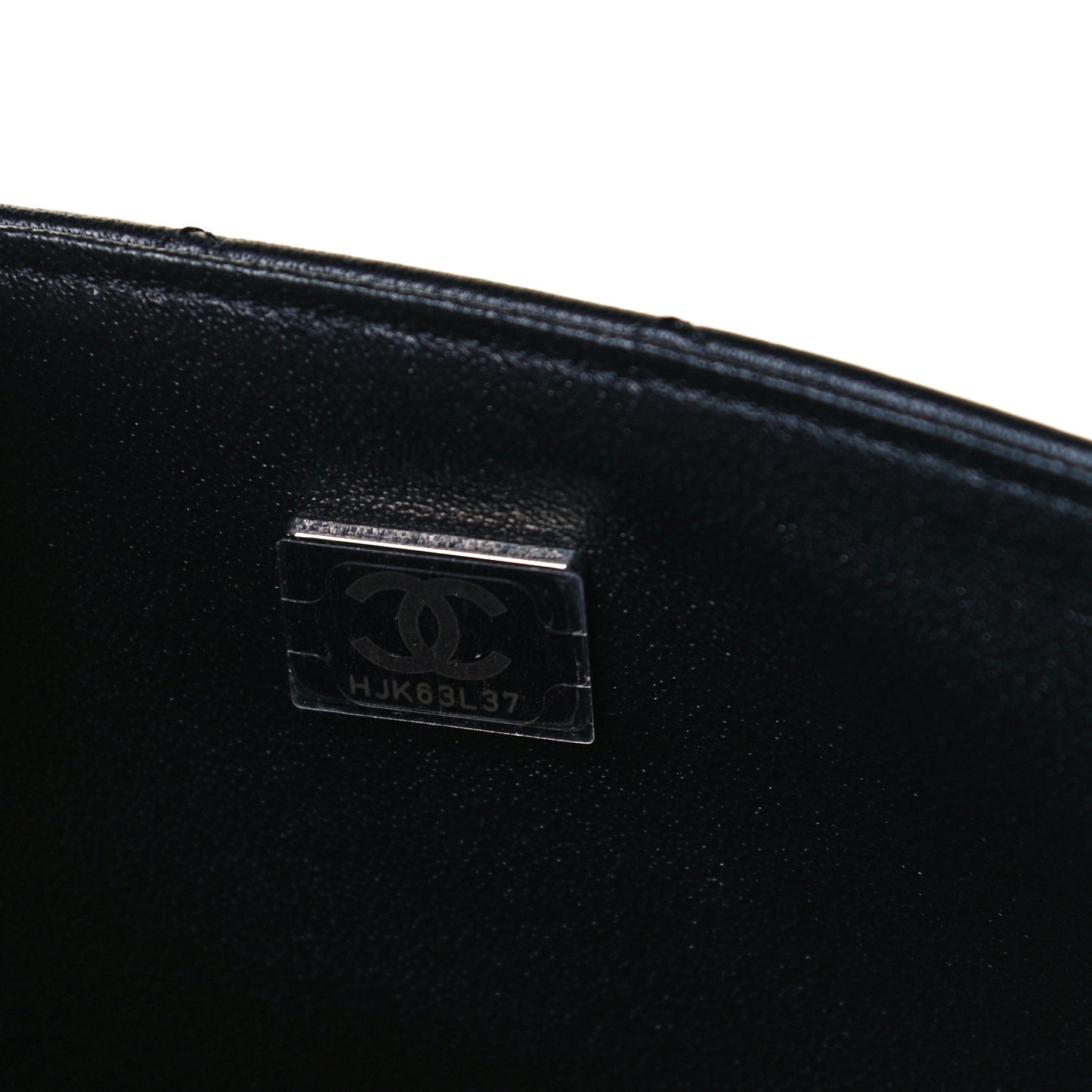 Lambskin Quilted Mini Rectangular Flap Black