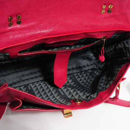Proenza Schouler Lambskin Medium PS1 Satchel Raspberry 9 of 14