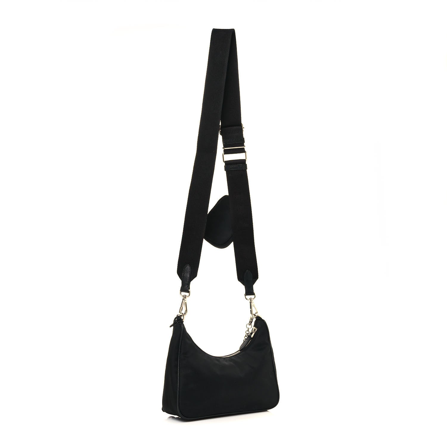 Prada Nylon Re-Edition 2005 Shoulder Bag Black 3 of 12