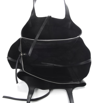 Celine Supple Natural Calfskin Medium Tri-Fold Bag Black 6 of 12