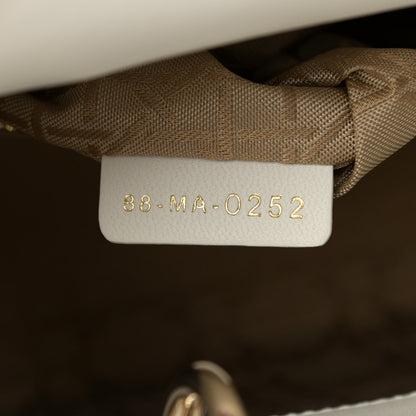 Christian Dior Lambskin Cannage Small My ABCDior Lady Dior White 7 of 10
