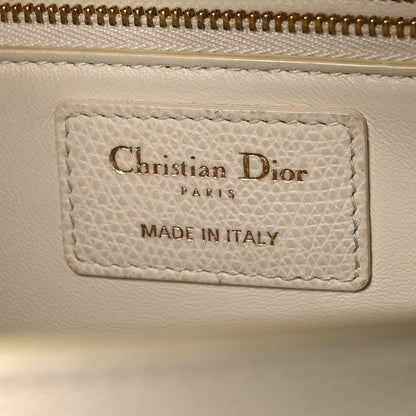 Christian Dior Grained Calfskin 30 Montaigne East West Chain Flap Bag Off White 6 of 12