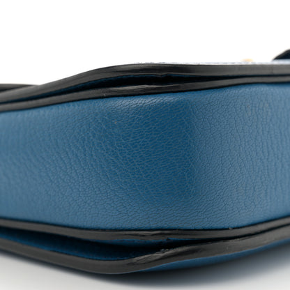 Miu Miu Madras Bicolor Shoulder Bag Marea Cobalt 9 of 15