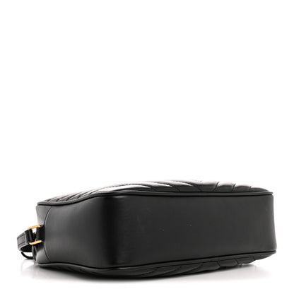 Saint Laurent Calfskin Matelasse Monogram Lou Camera Bag Black 4 of 12