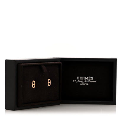 Hermes 18K Rose Gold TPM Farandole Stud Earrings 5 of 5